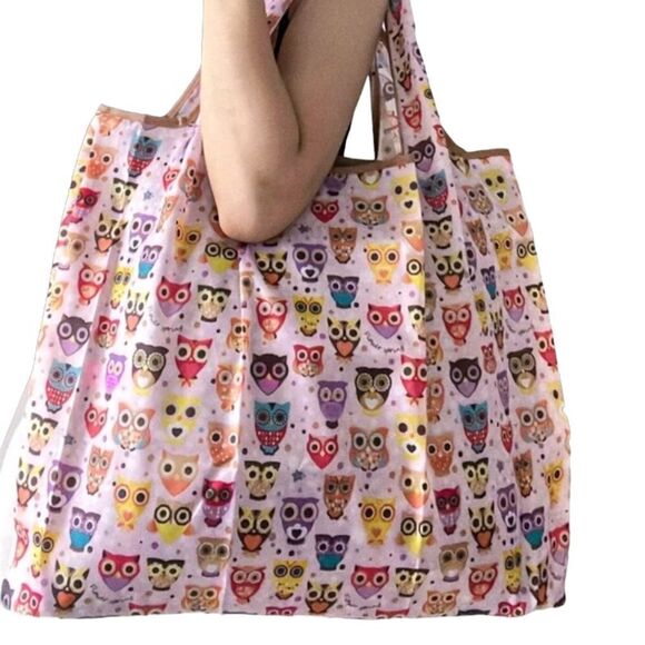 Colorful Owl 🦉 Print Tote - Picture 1 of 4